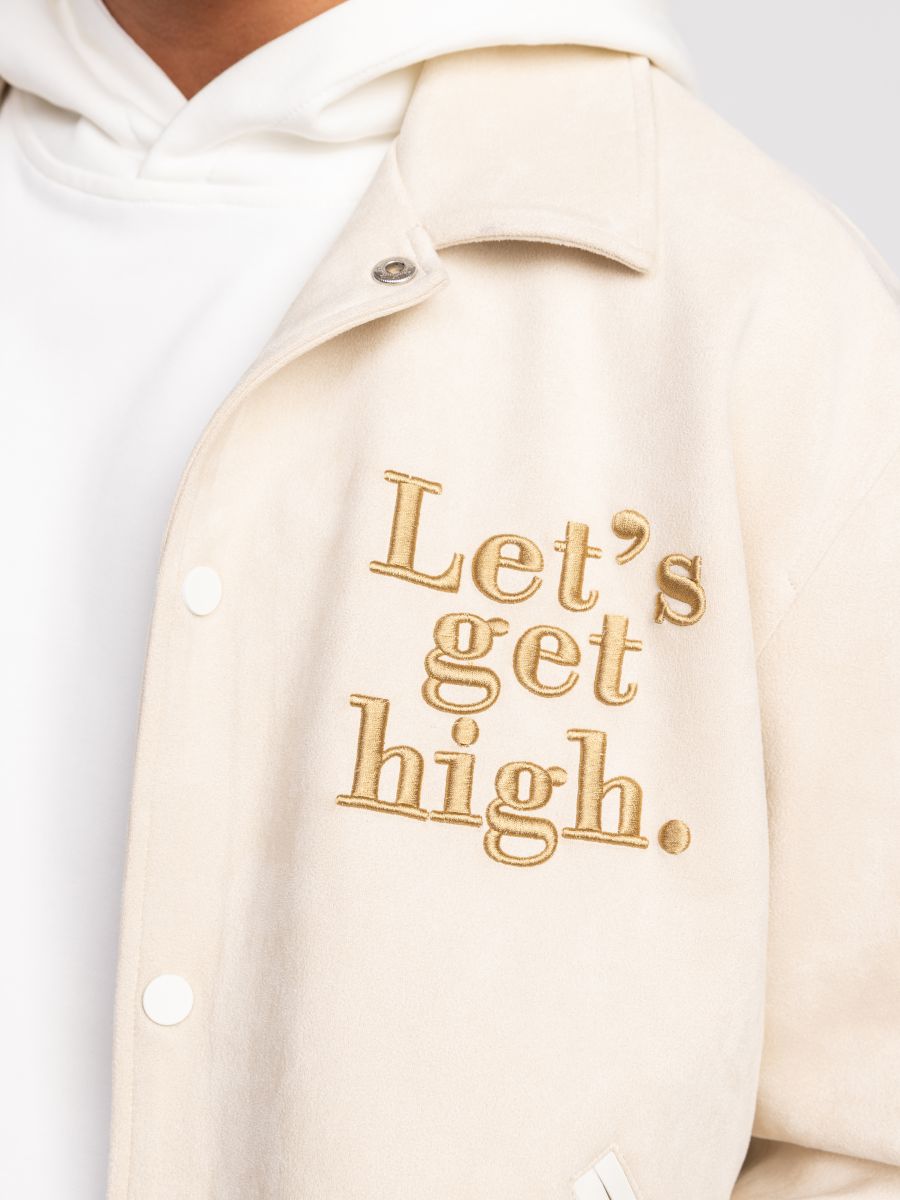 ג’’קט בומבר לגבר LETS GO HIGH