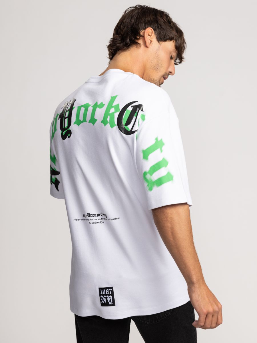 חולצת טישירט אוברסייז לגבר NYC