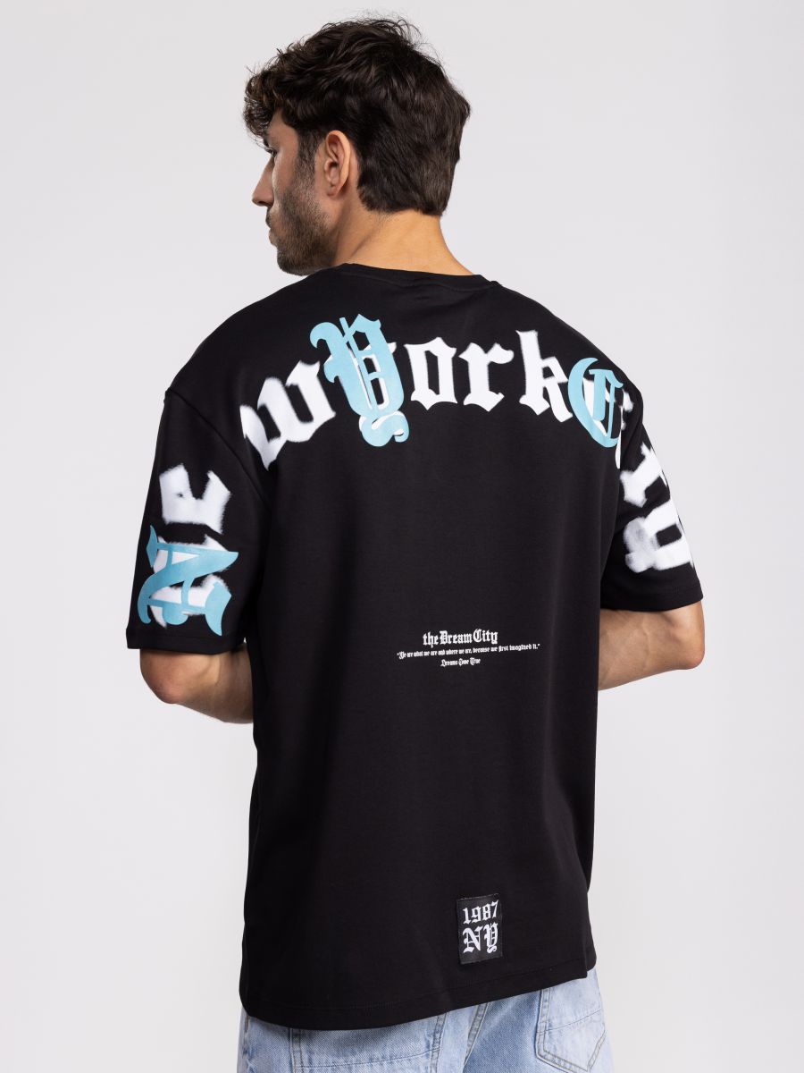 חולצת טישירט אוברסייז לגבר NYC