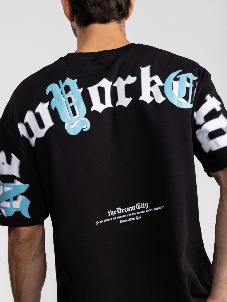 חולצת טישירט אוברסייז לגבר NYC