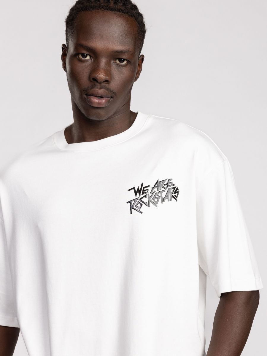 טי שירט אוברסייז לגבר ROCK STARS