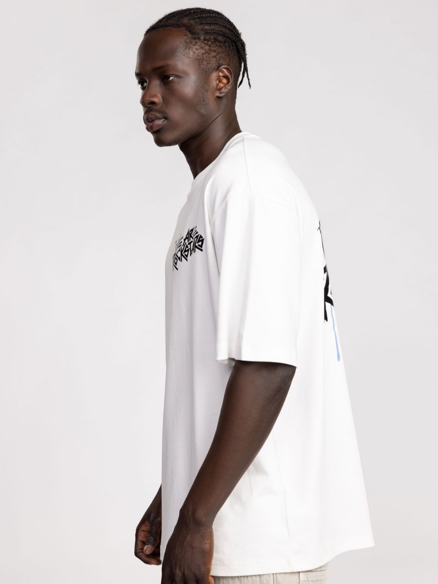 טי שירט אוברסייז לגבר ROCK STARS