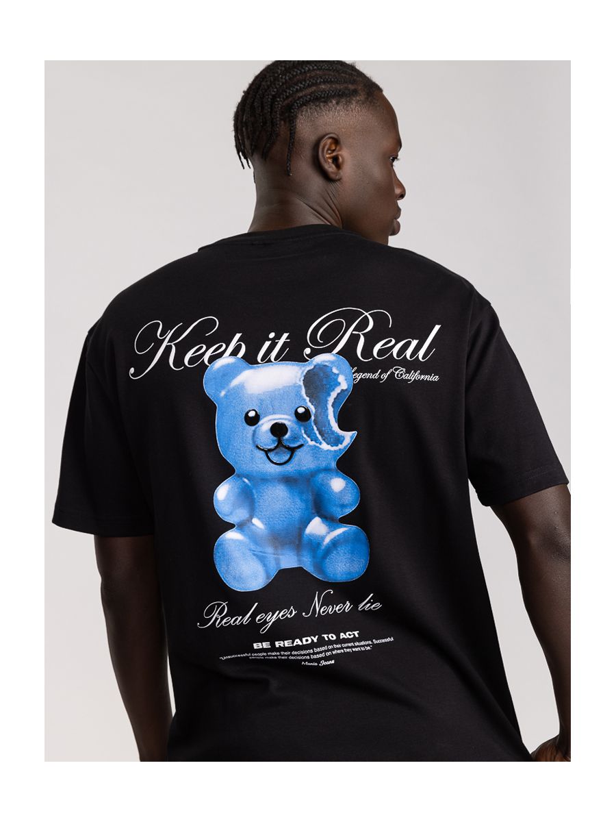 חולצת טי שירט אוברסייז לגבר KEEP IT REAL