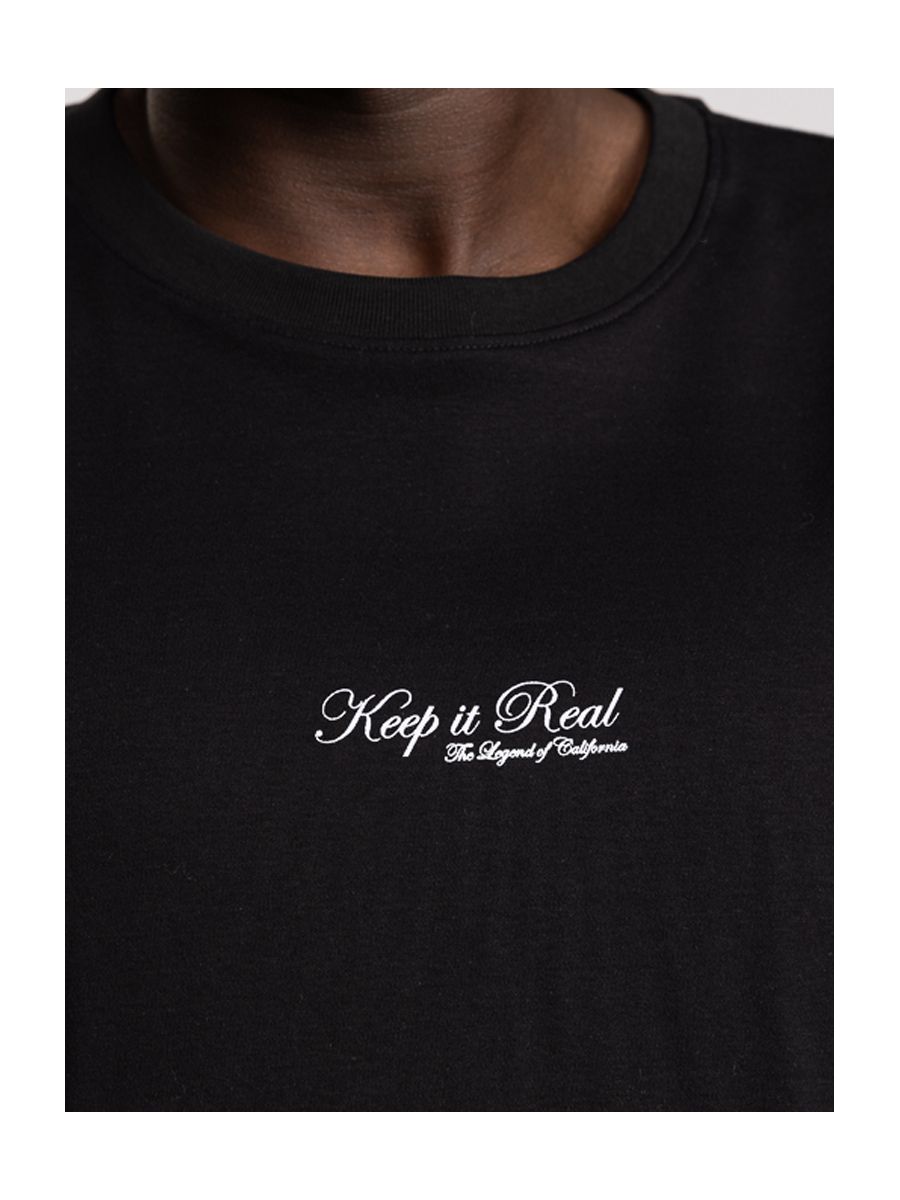 חולצת טי שירט אוברסייז לגבר KEEP IT REAL