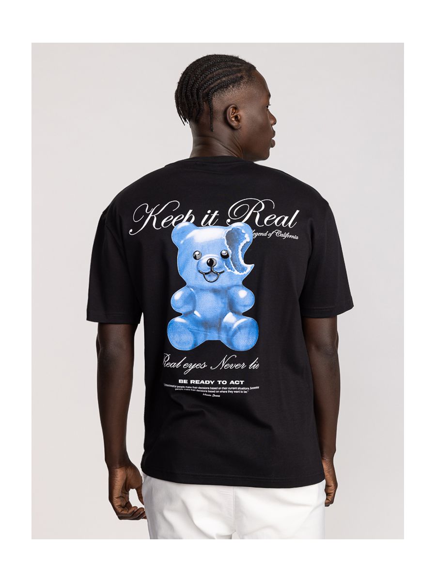 חולצת טי שירט אוברסייז לגבר KEEP IT REAL