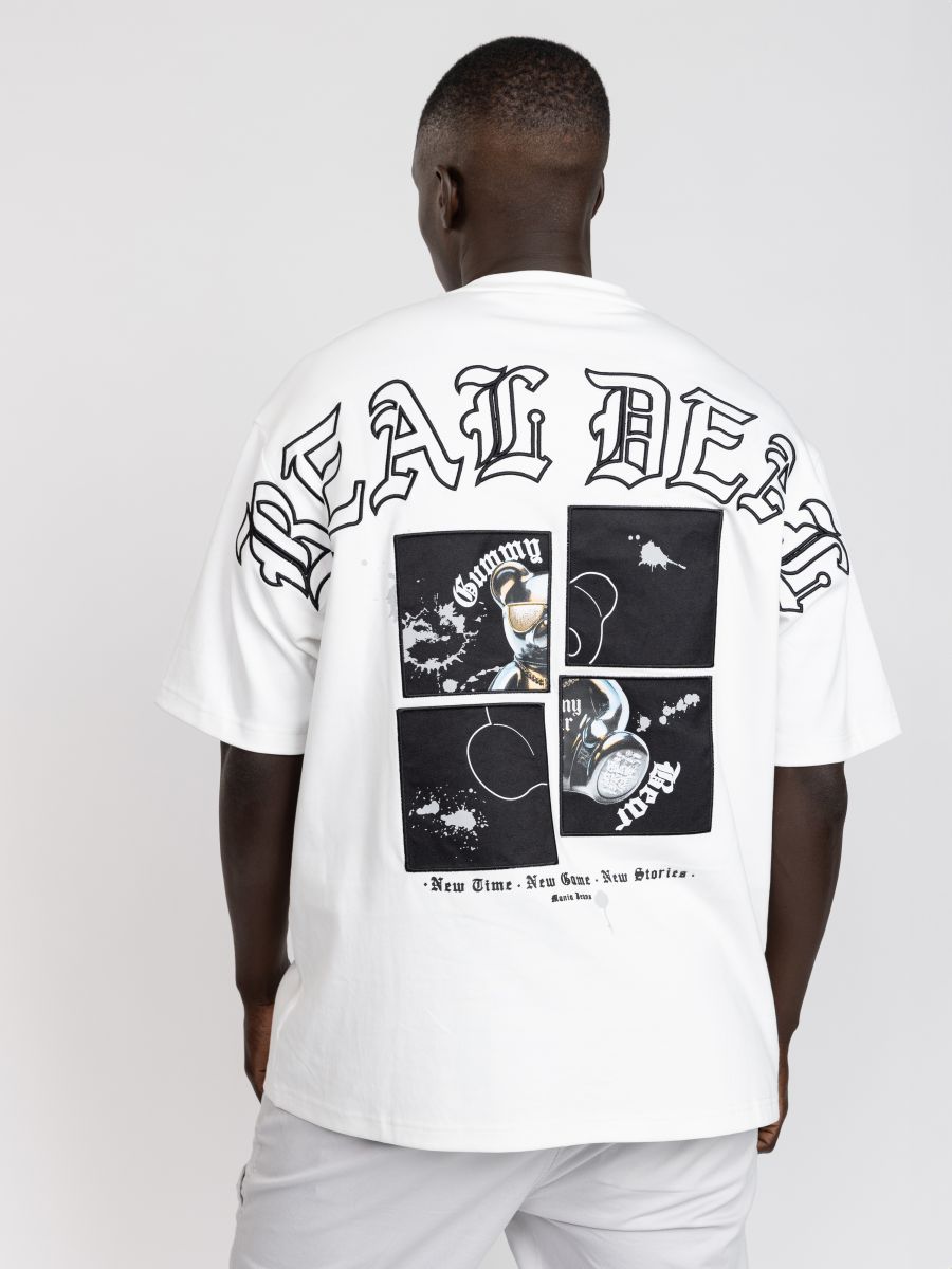 חולצת טי שירט אוברסייז לגבר Real Deal