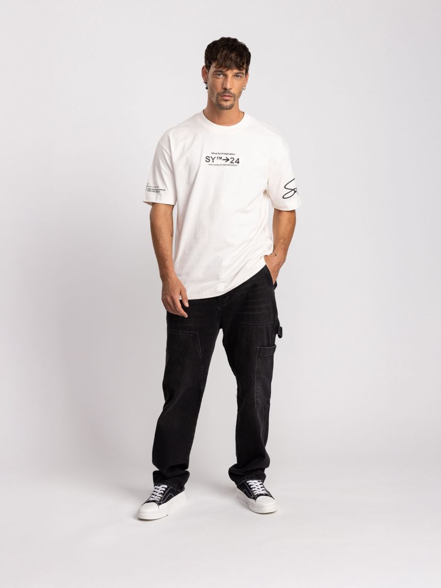 חולצת טישירט אוברסייז לגבר SY24