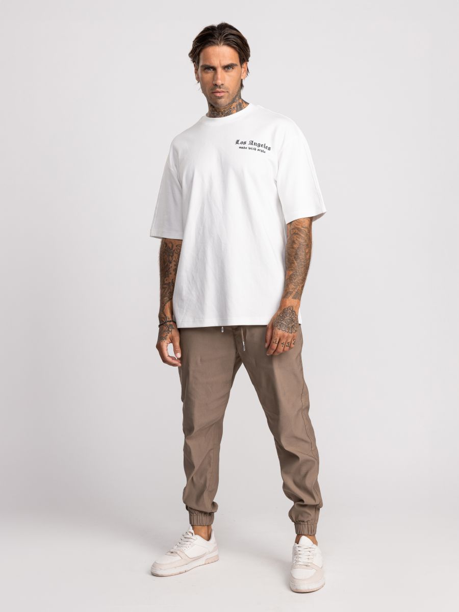 חולצת טישירט אוברסייז לגבר LOS ANGELES