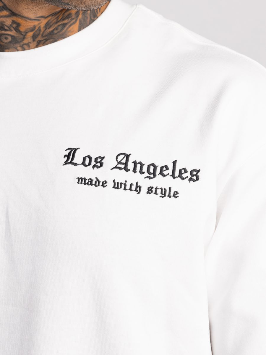 חולצת טישירט אוברסייז לגבר LOS ANGELES