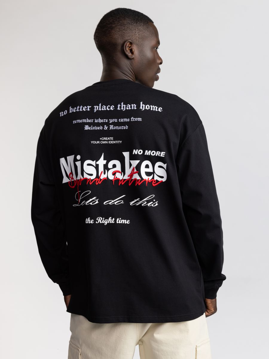 חולצת טישירט ארוכה לגבר MISTAKES