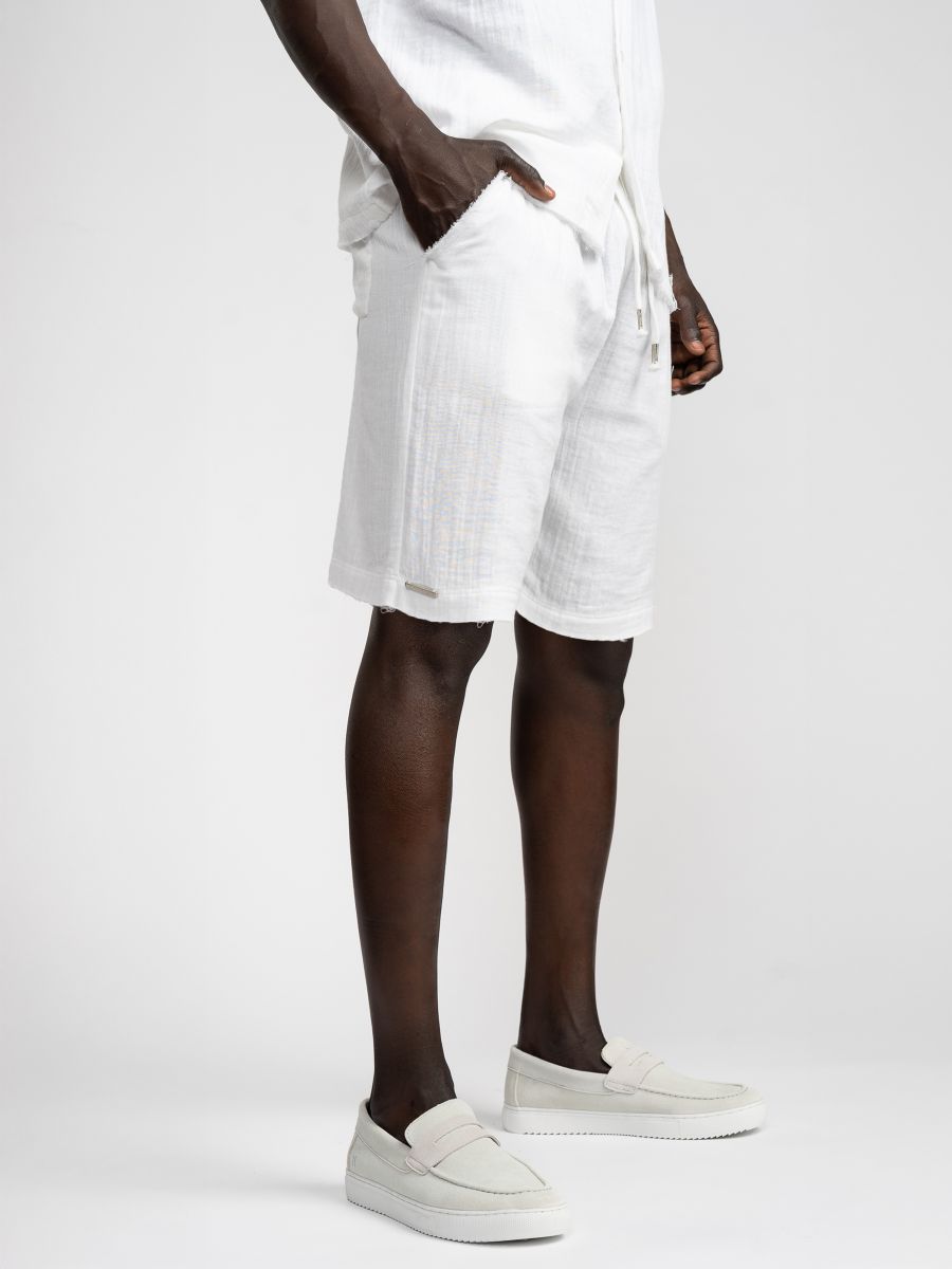 מכנסיים קצרים כותנה ריזורט לגבר