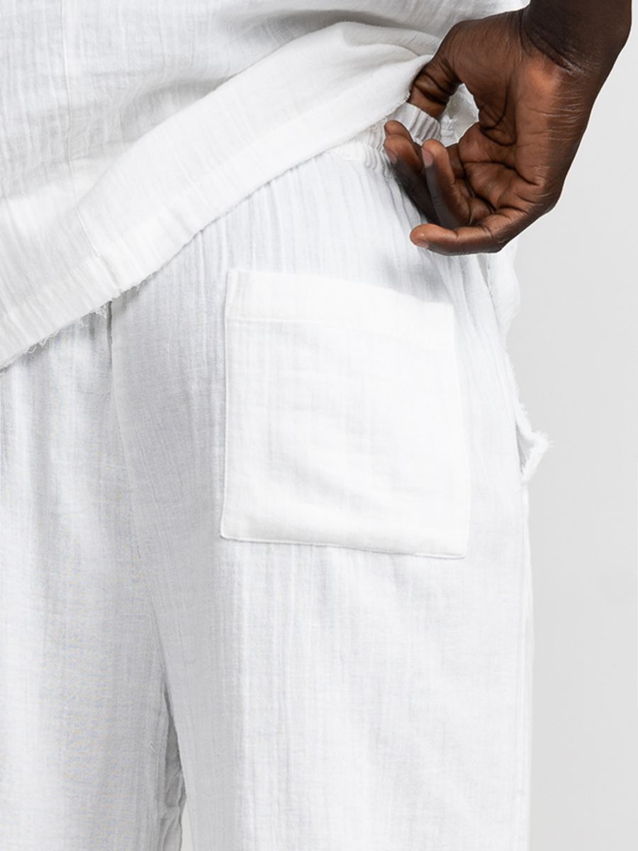 מכנסיים קצרים כותנה ריזורט לגבר