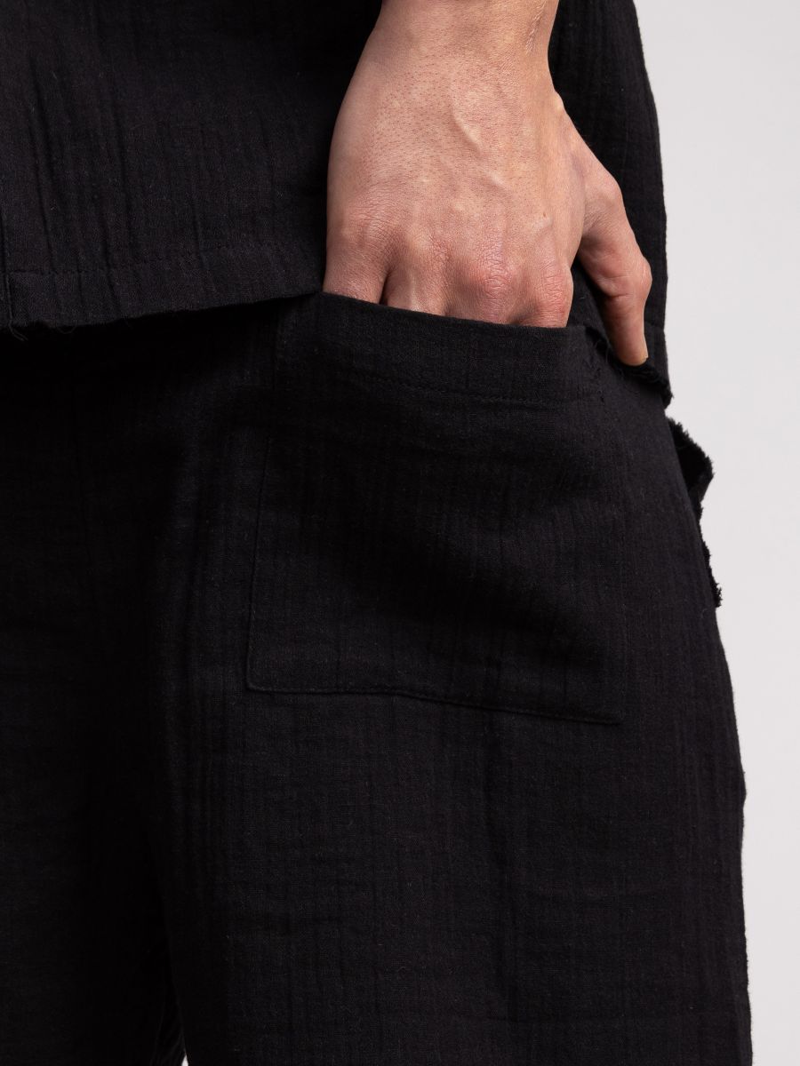 מכנסיים קצרים כותנה ריזורט לגבר