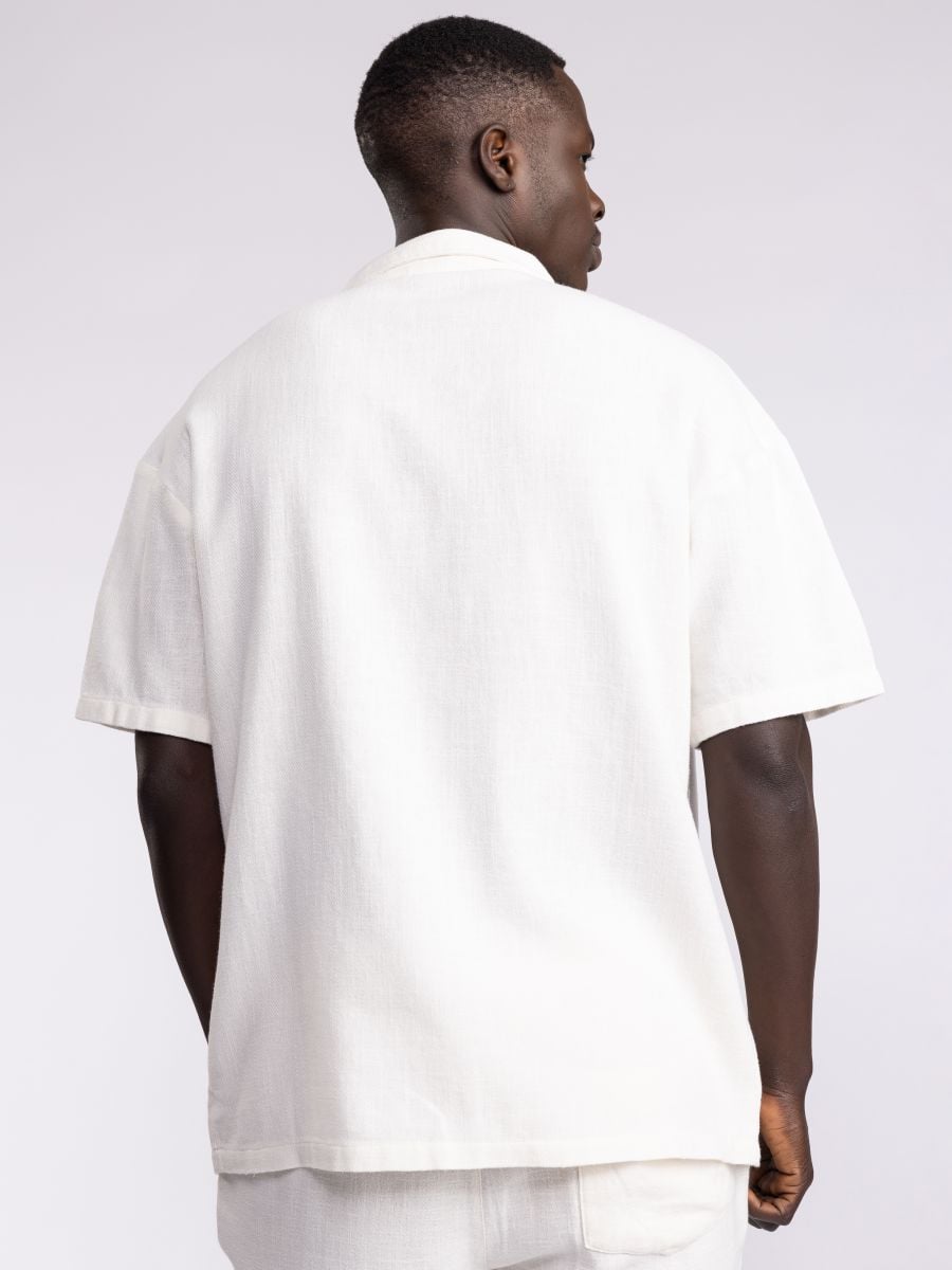 חולצת ריזורט קצרה לגבר