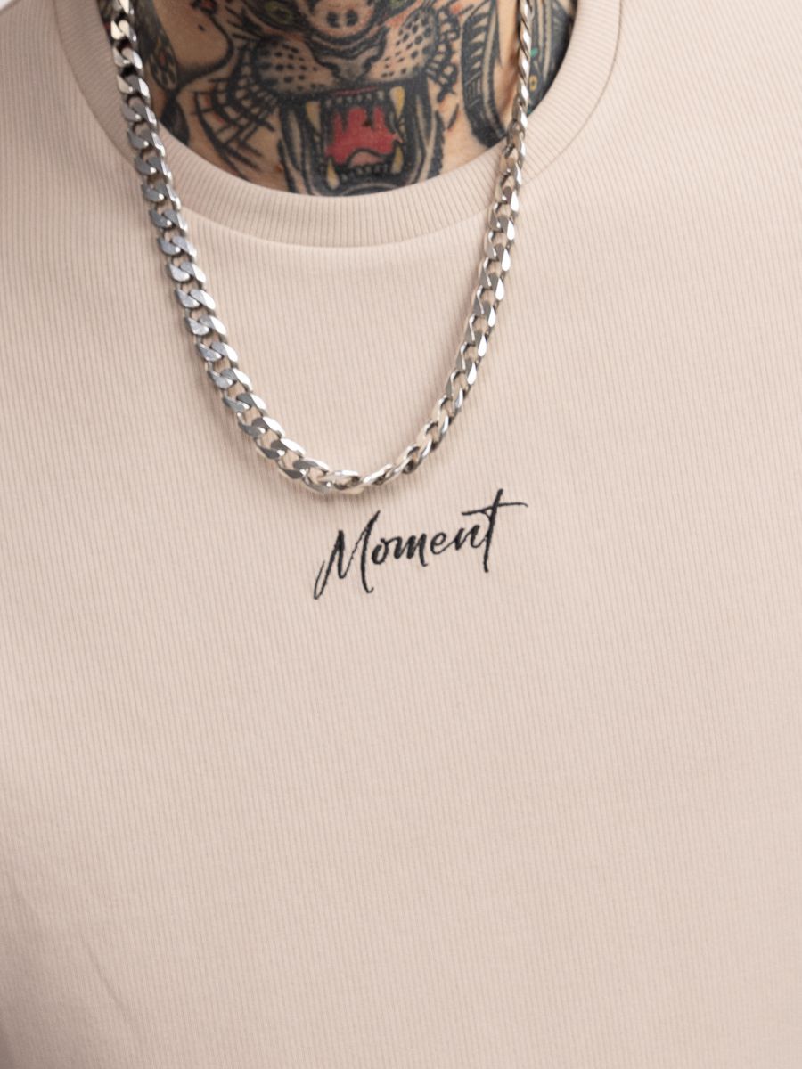 חולצת טי שירט אוברסייז לגבר Moment