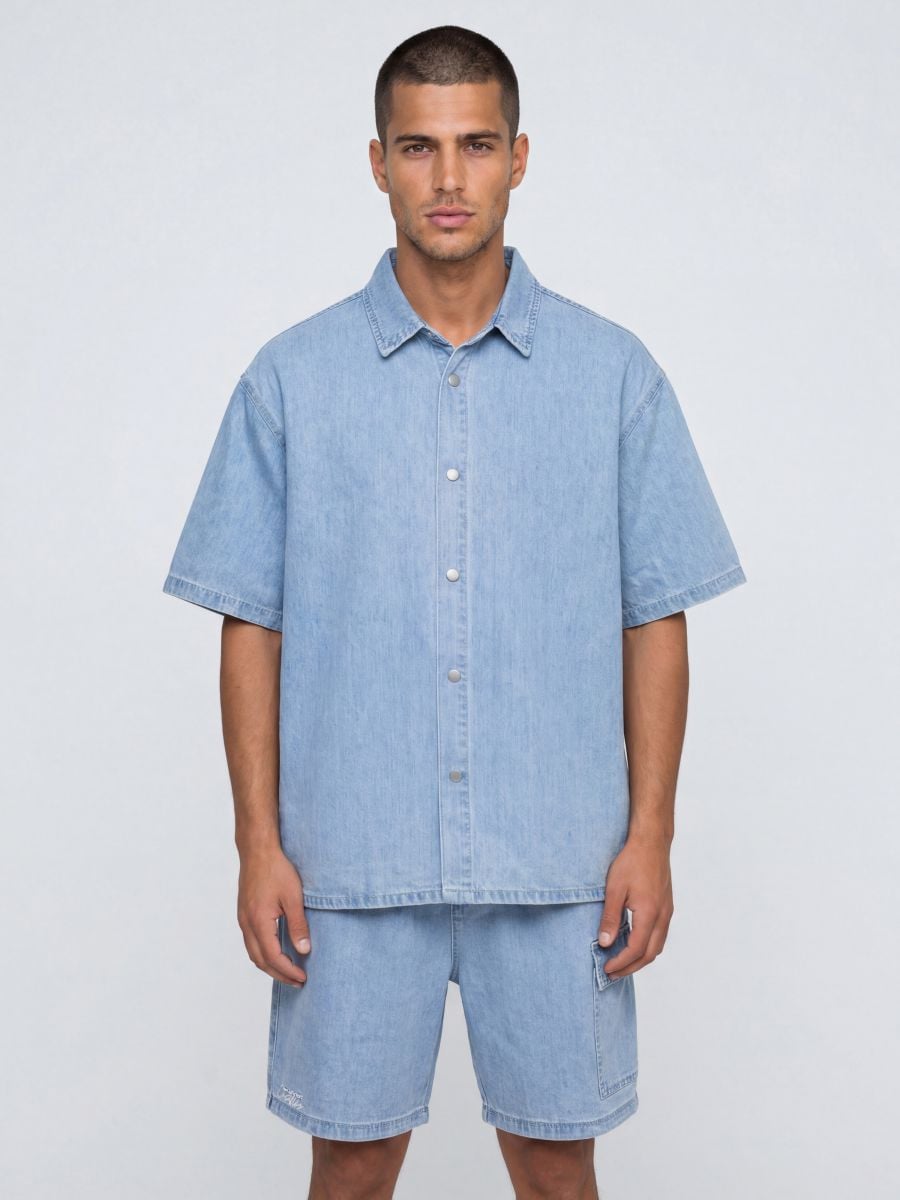 חולצת מכופתרת קצרה ריזורט לגבר CREATIVE