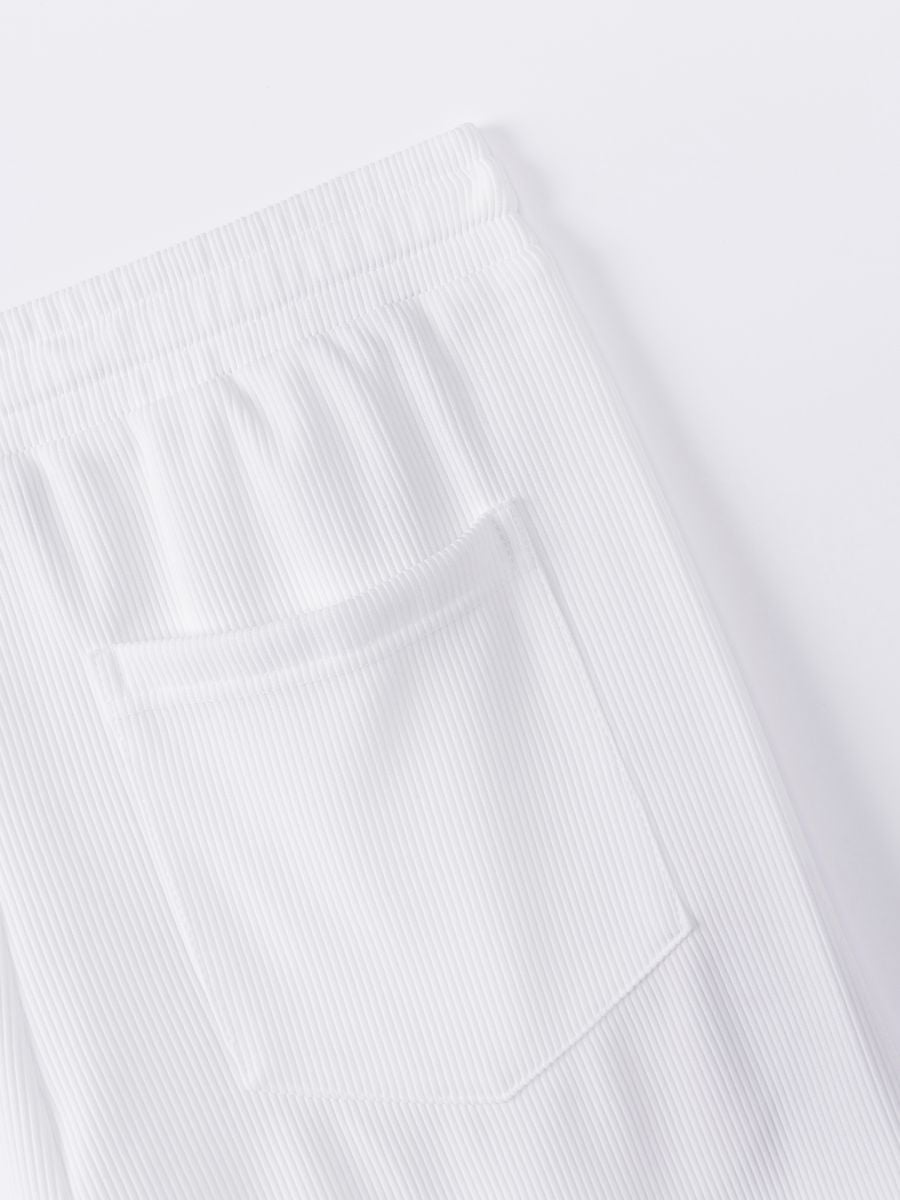 מכנסיים קצרים לגבר בד ריב טקסטורלי