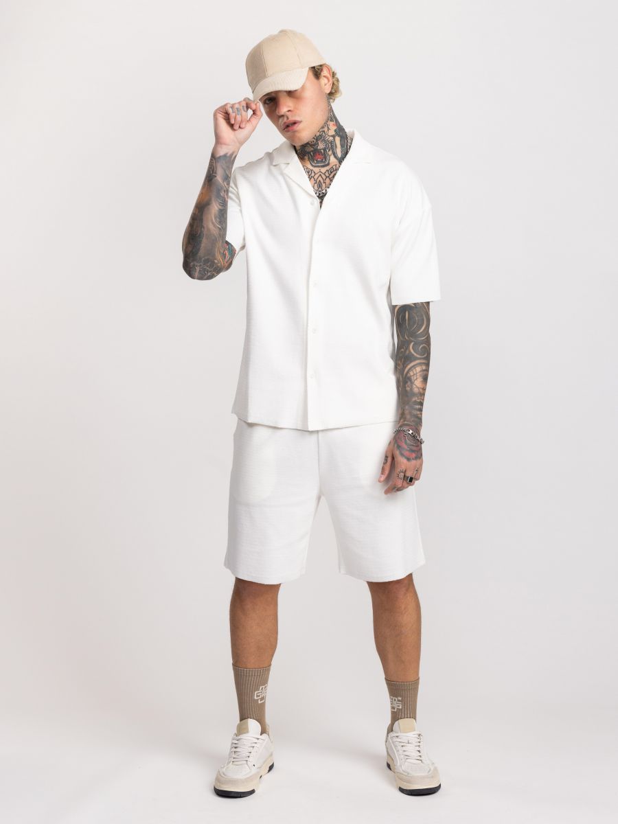 חולצת ריזורט לגבר עם טקסטורה