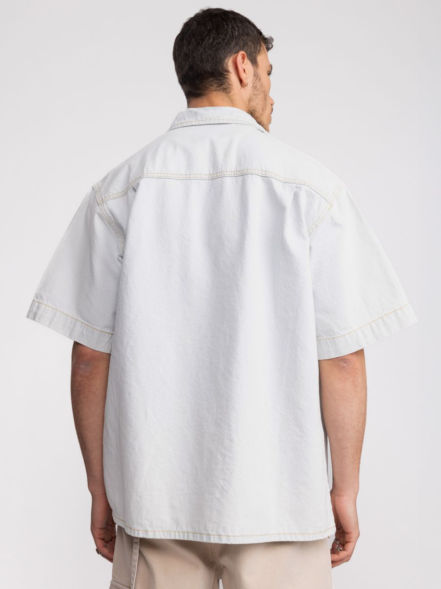 חולצה מכופתרת קצרה לגבר DENIM