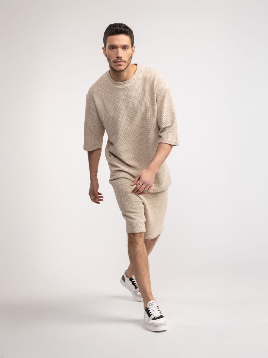 טי שירט ריזורט לגבר וופל