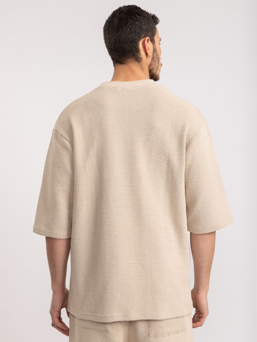 טי שירט ריזורט לגבר וופל