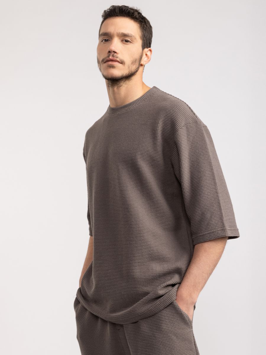 טי שירט ריזורט לגבר וופל