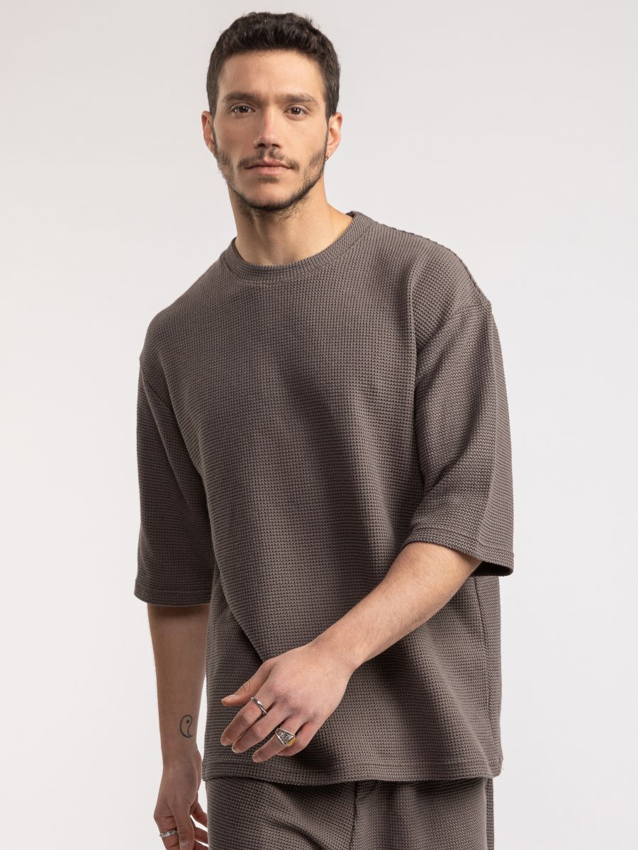 טי שירט ריזורט לגבר וופל