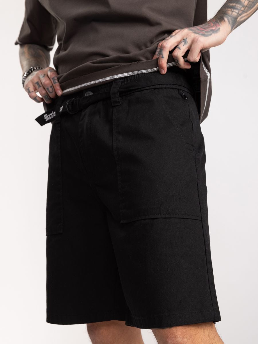 ברמודות בד לגבר עם רצועת לוגו