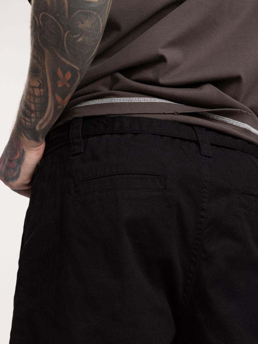 ברמודות בד לגבר עם רצועת לוגו