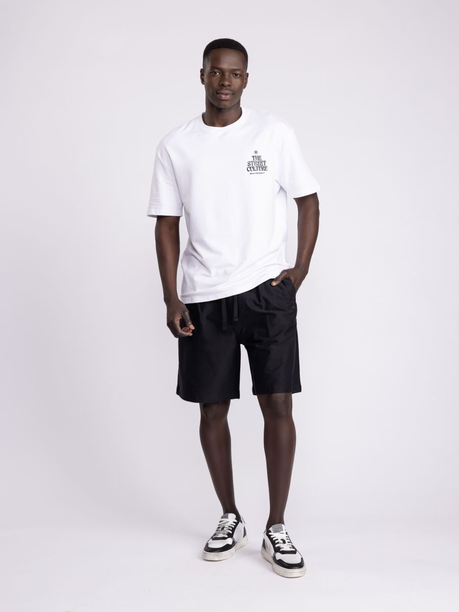 מכנסי ברמודה לגבר עם כיסים וכיווץ במותן