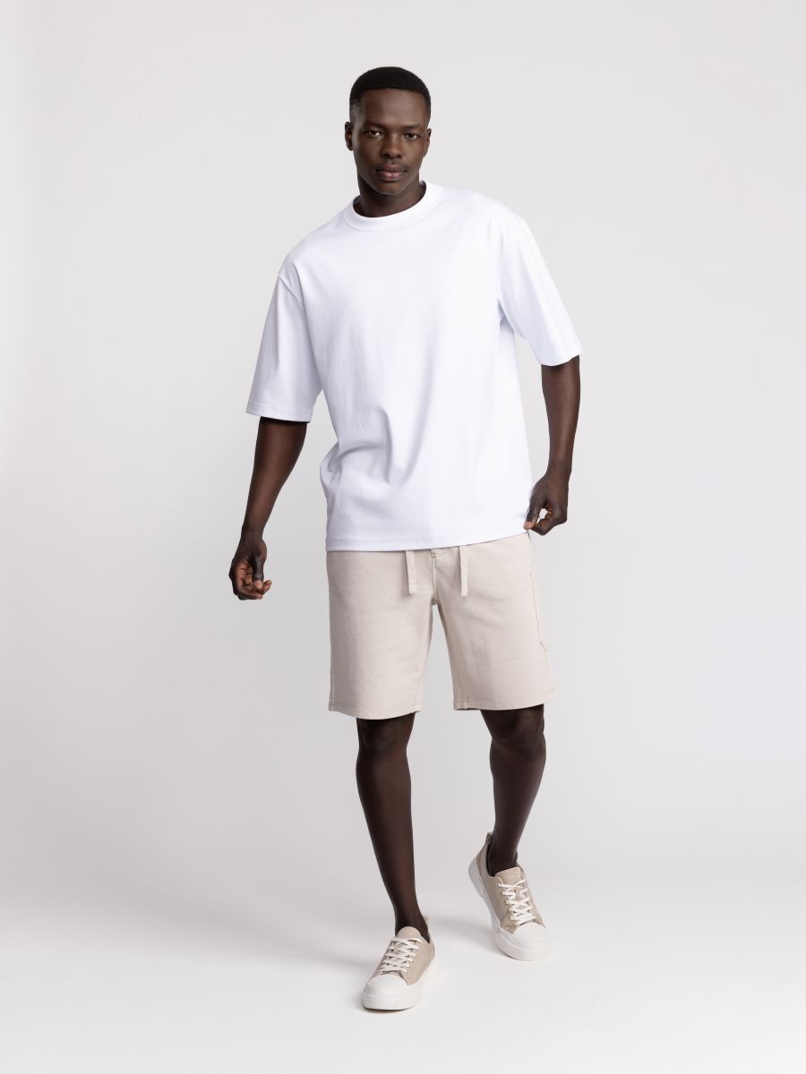 מכנסי ברמודה בד לגבר