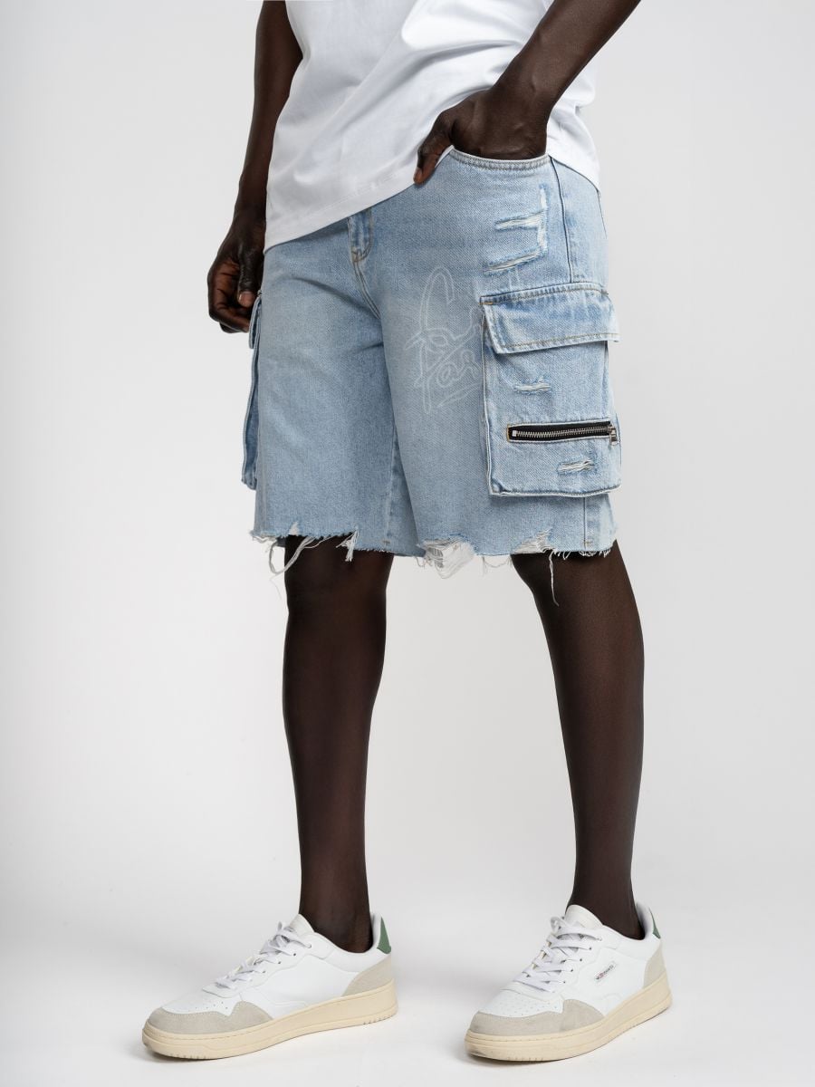 ברמודות ג’’ינס לגבר קרגו