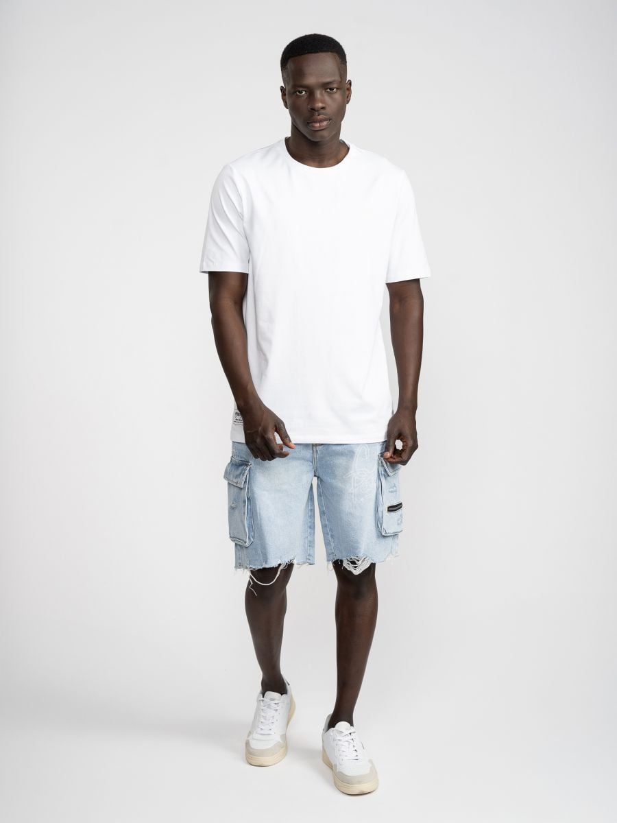 ברמודות ג’’ינס לגבר קרגו