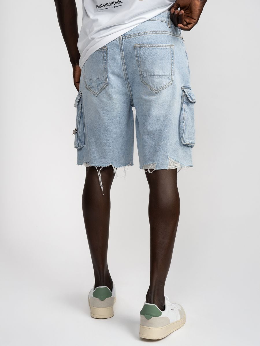 ברמודות ג’’ינס לגבר קרגו