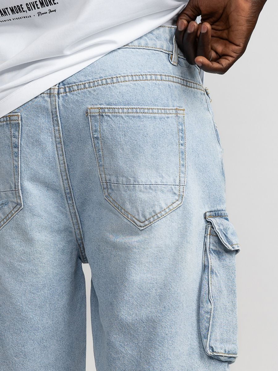 ברמודות ג’’ינס לגבר קרגו