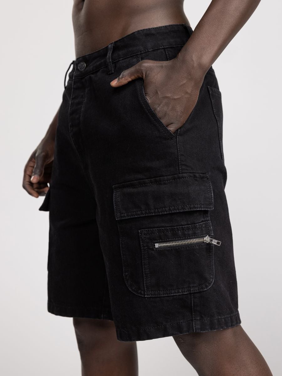 מכנסי ברמודת ג’’ינס לגבר