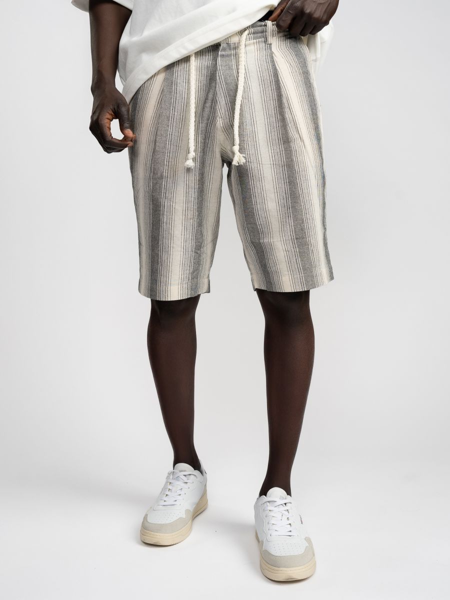 מכנסי ברמודה בד LEO