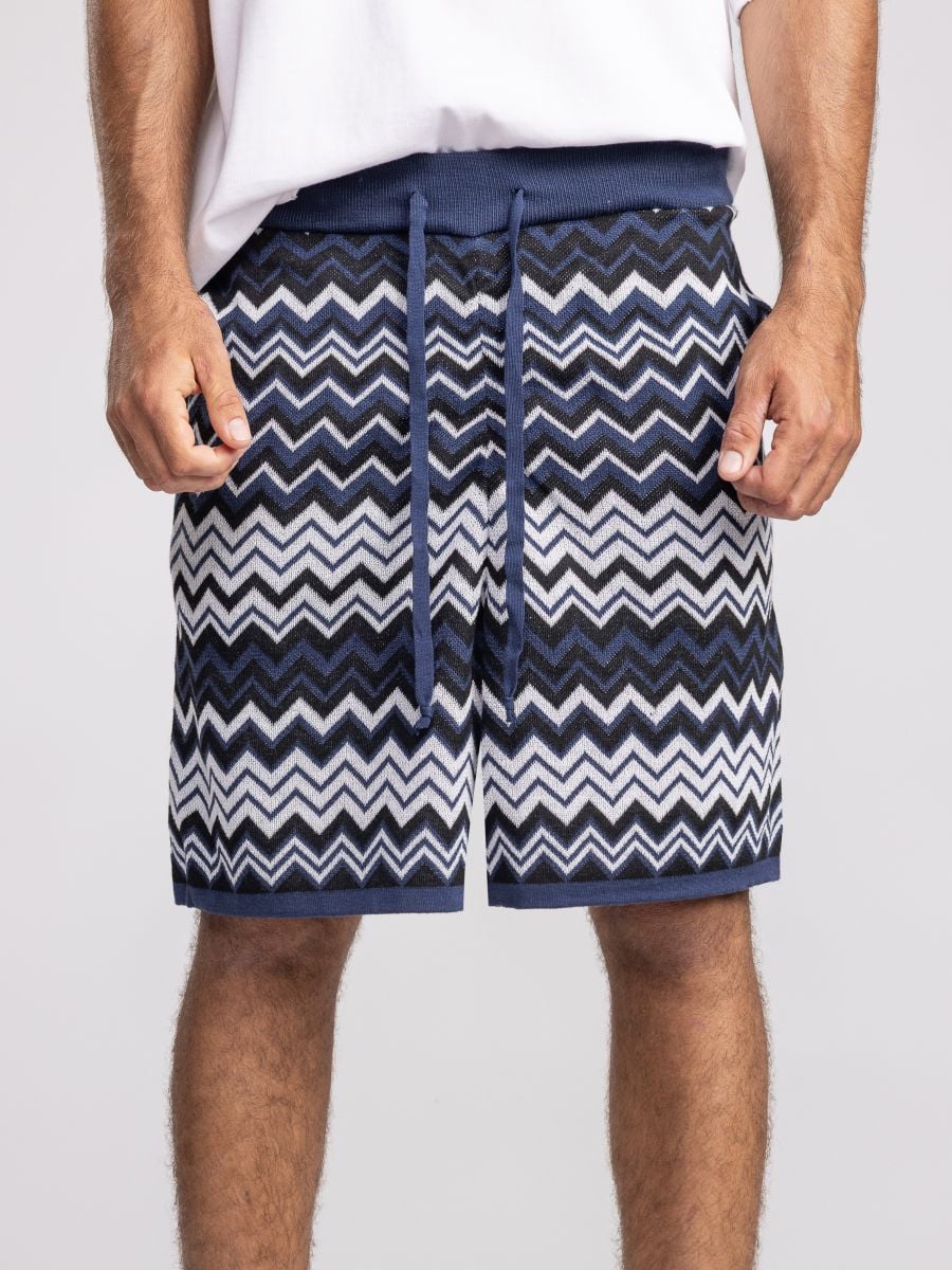 מכנסי ברמודה בד סרוג