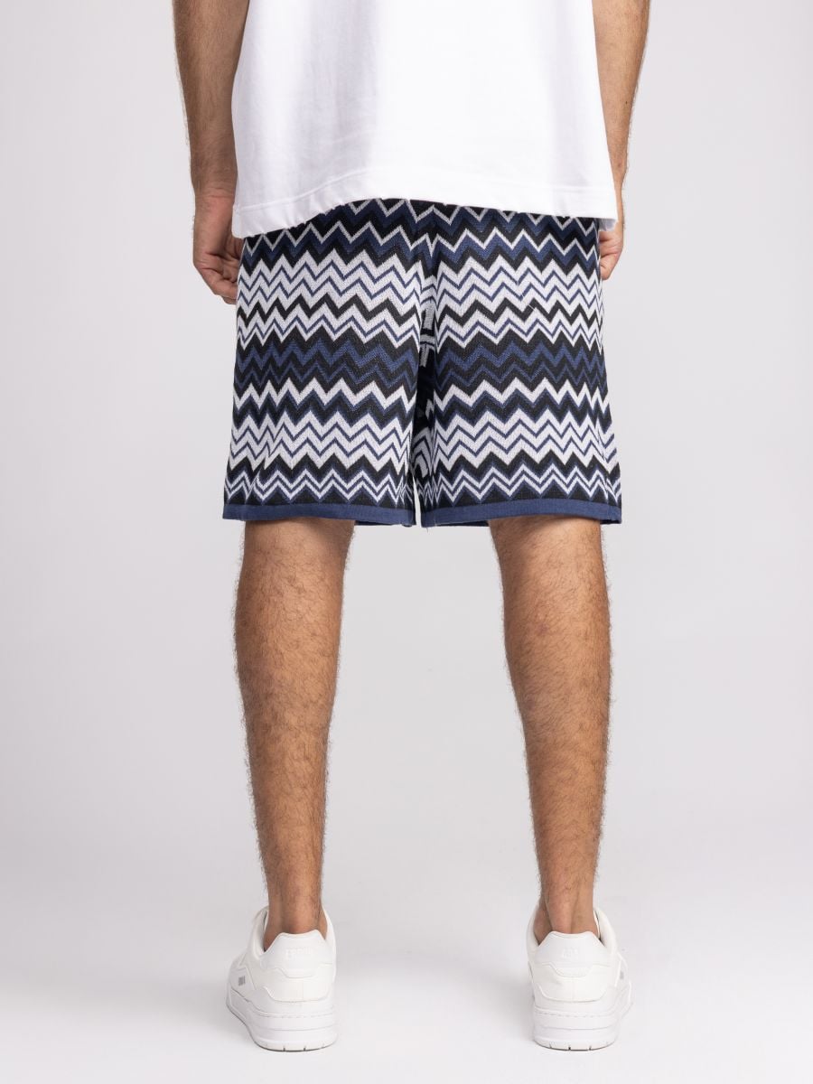 מכנסי ברמודה בד סרוג