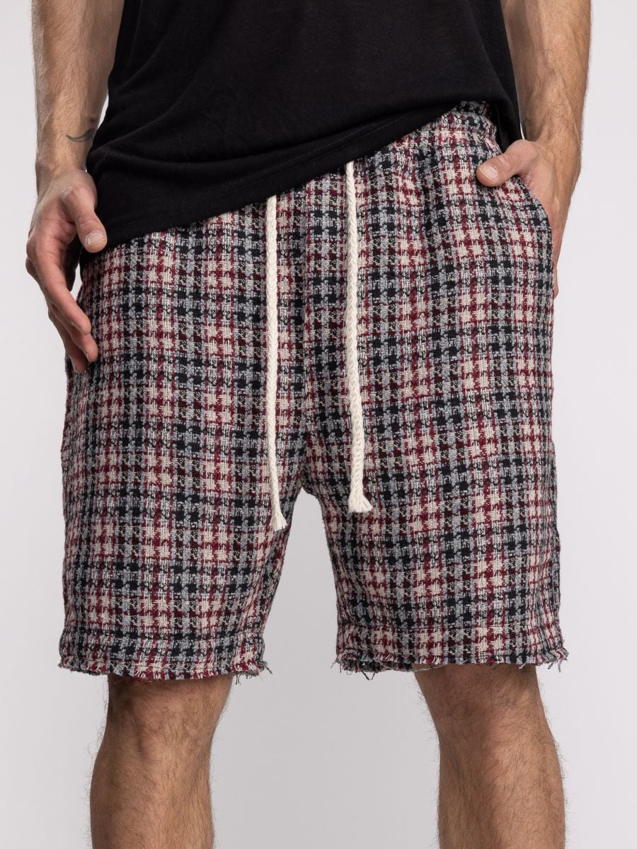 מכנסי ברמודה עם טקסטורה