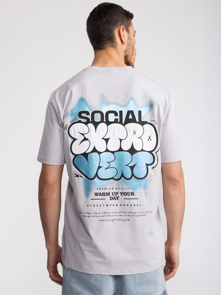 טישרט לגבר SOCIAL EXTROVERT