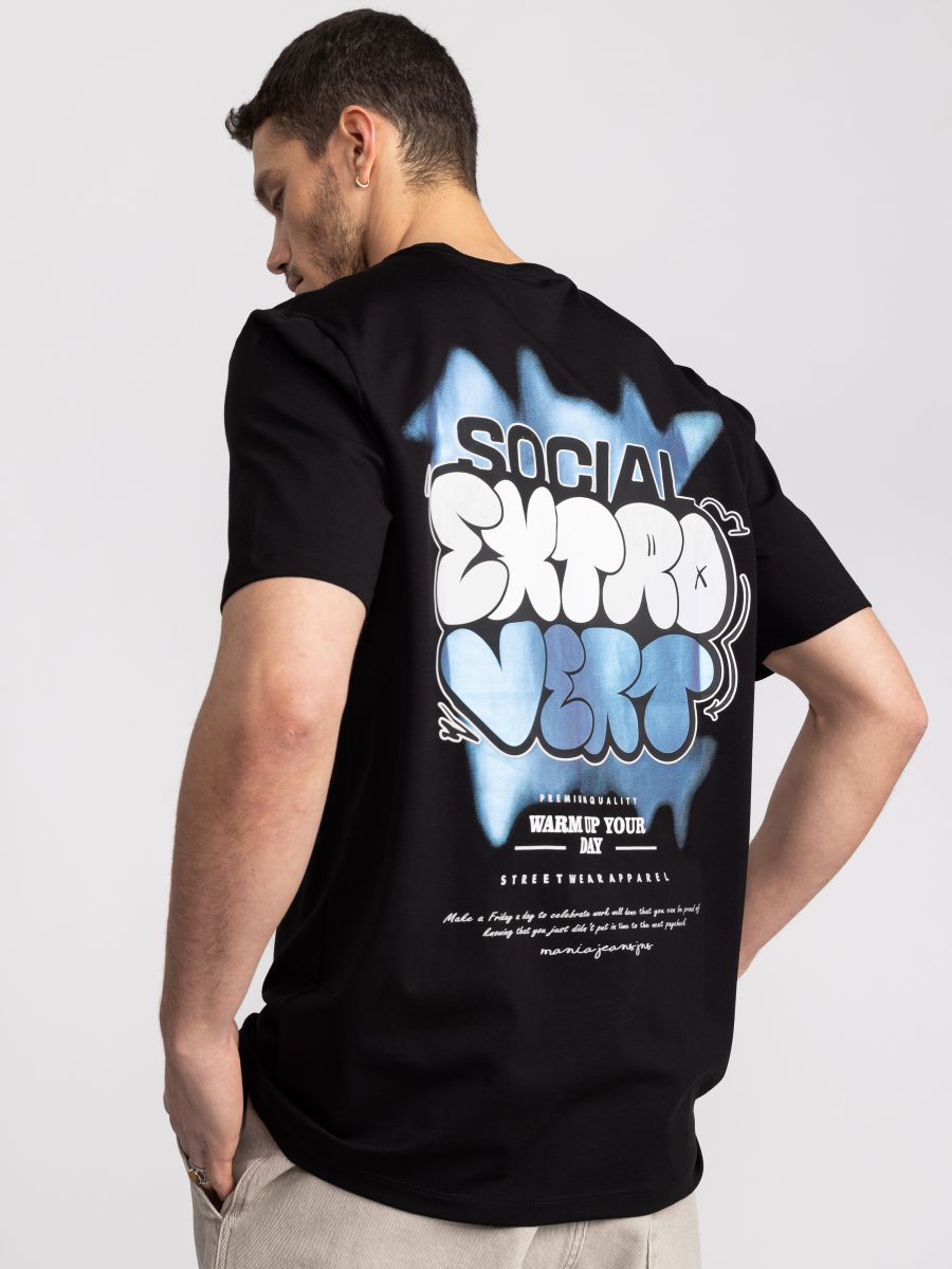 טישרט לגבר SOCIAL EXTROVERT