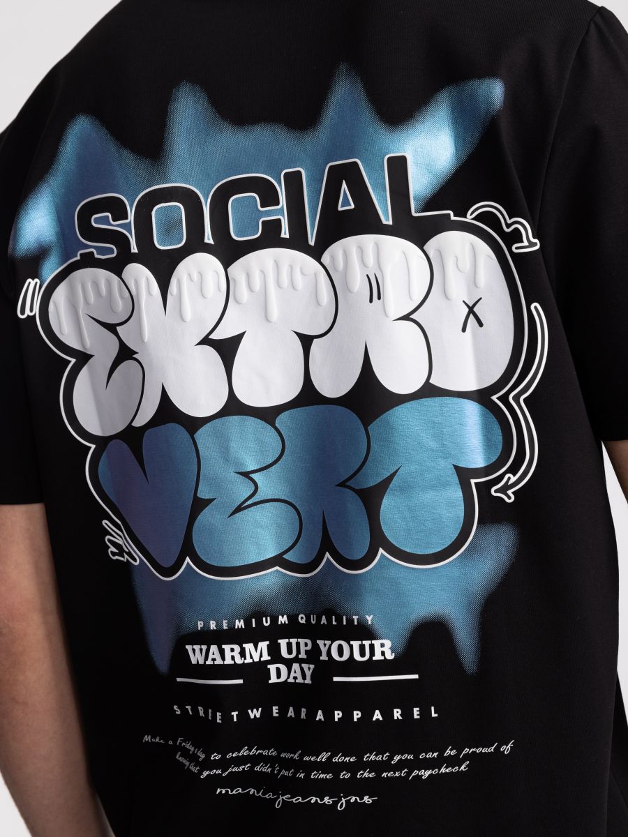 טישרט לגבר SOCIAL EXTROVERT