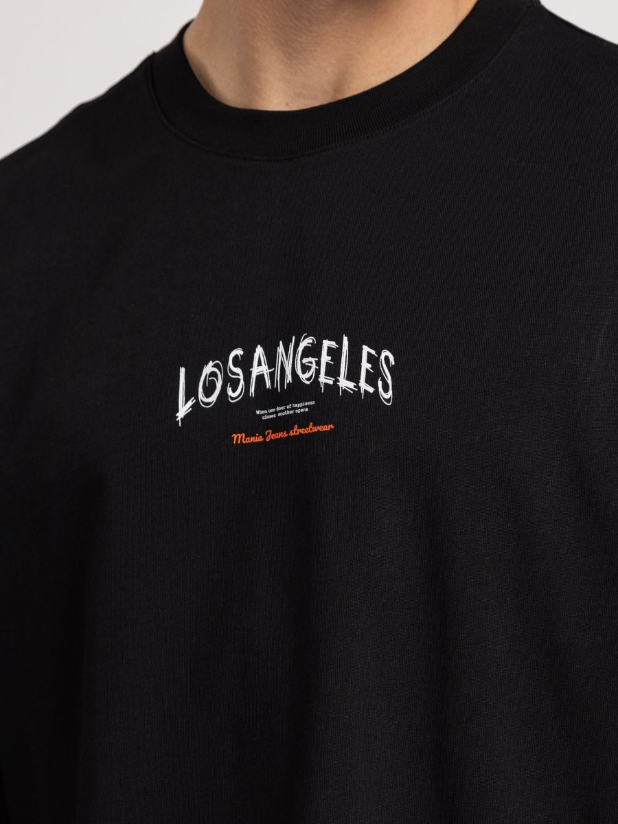 חולצת טי שירט אוברסייז לגבר LOS ANGELES