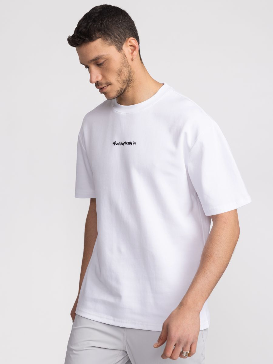 חולצת טישירט לגבר LAS VEGAS אוברסייז