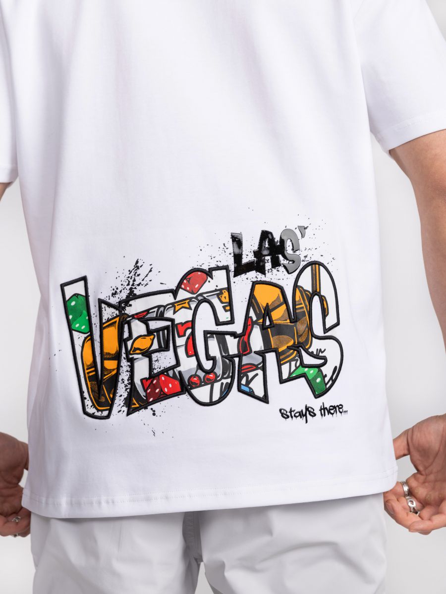 חולצת טישירט לגבר LAS VEGAS אוברסייז