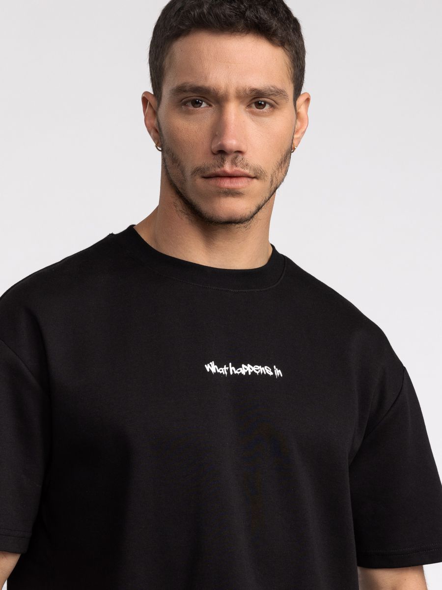 חולצת טישירט לגבר LAS VEGAS אוברסייז