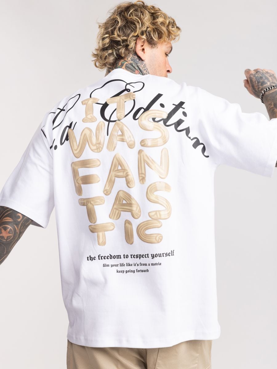 חולצת טישרט אובר סייז לגבר Fantastic