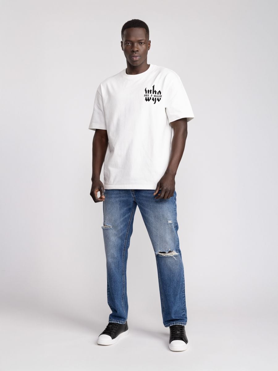 חולצת טישירט לגבר אוברסייז WHO