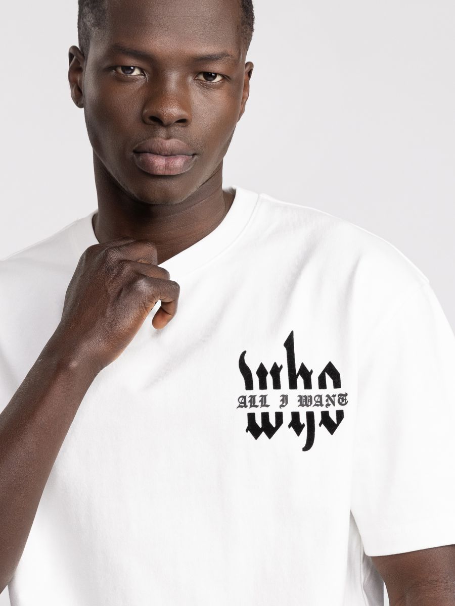 חולצת טישירט לגבר אוברסייז WHO